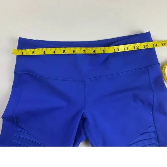 Alo Yoga Moto Leggings - Bright Blue - Women's Size S